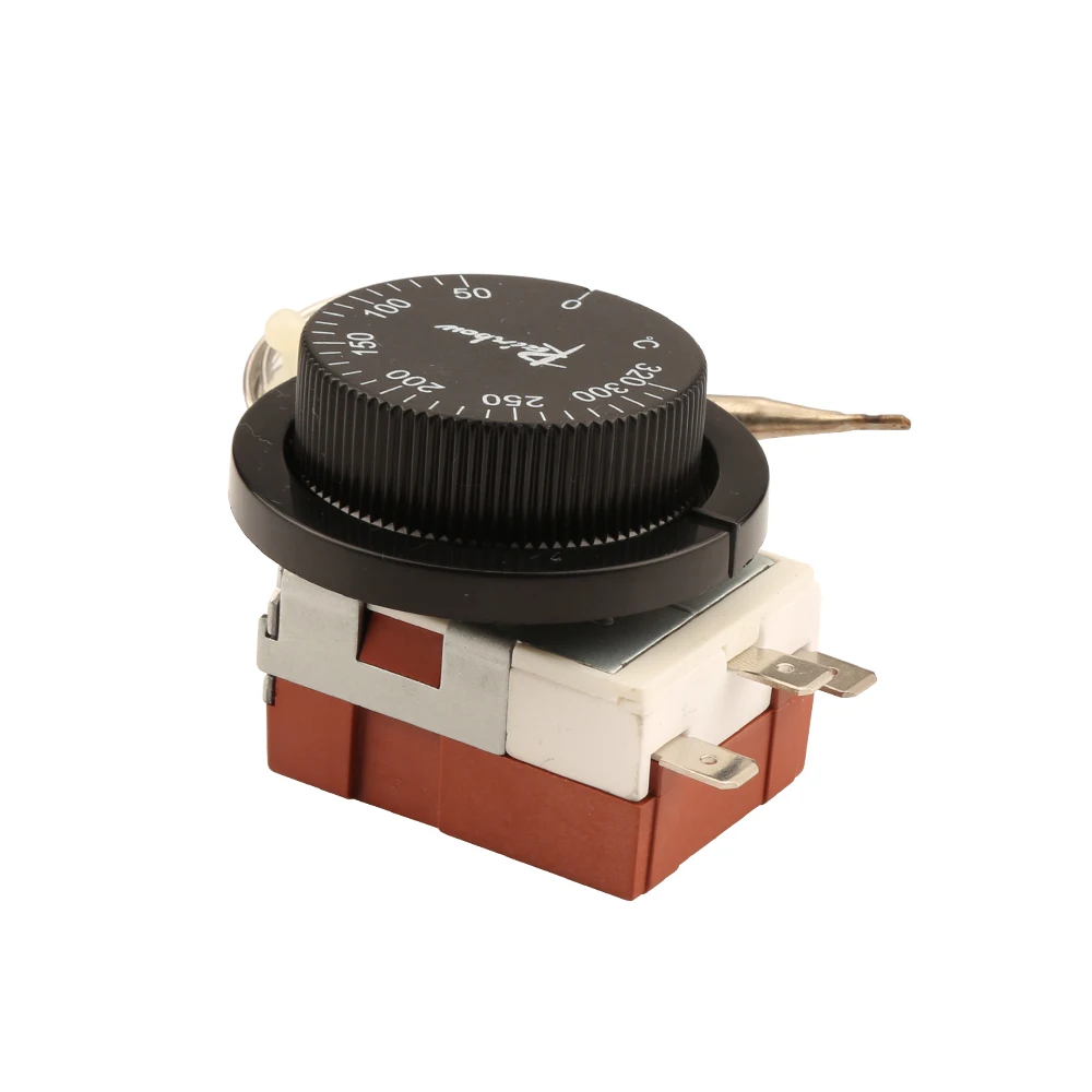 50-320 Celsius Rainbow Capillary Thermostat - 3-Pin High Temperature Control Switch for Electric Water Heater TS-320SR