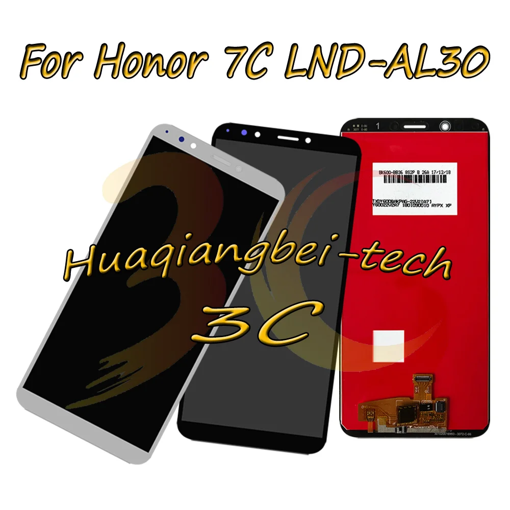 

5.99'' New For Huawei Honor 7C LND-AL30 Full LCD DIsplay + Touch Screen Digitizer Assembly Black / White / Gold 100% Tested