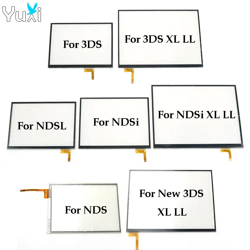 YuXi เปลี่ยน Touch Screen จอแสดงผล Digitizer แก้วสำหรับ Nintendo DS Lite สำหรับ NDSL NDSi ใหม่3DS XL LL คอนโซล