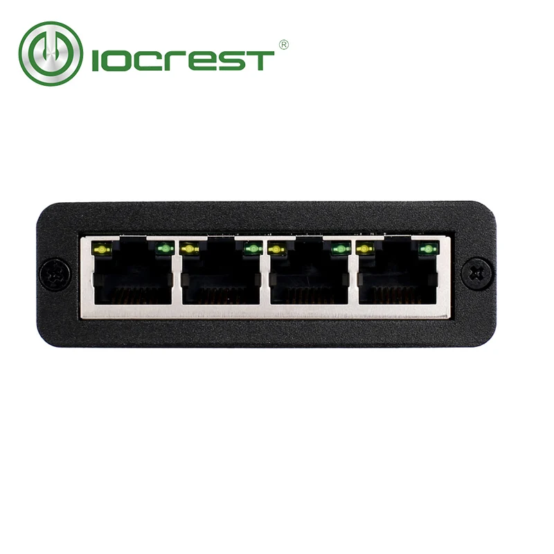 IOCREST USB3.0 to 4 Ports 10/100/1000M Gigabit Ethernet Adapter 10/100/1000 USB Gigabit Lan Network NIC Adapter