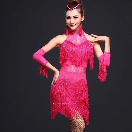 Latin Dance Dress Women/Girls/Lady New Sexy Fringe Salsa/Ballroom/Tango/Cha Cha/Rumba/Samba/Latin Dresses For Dancing