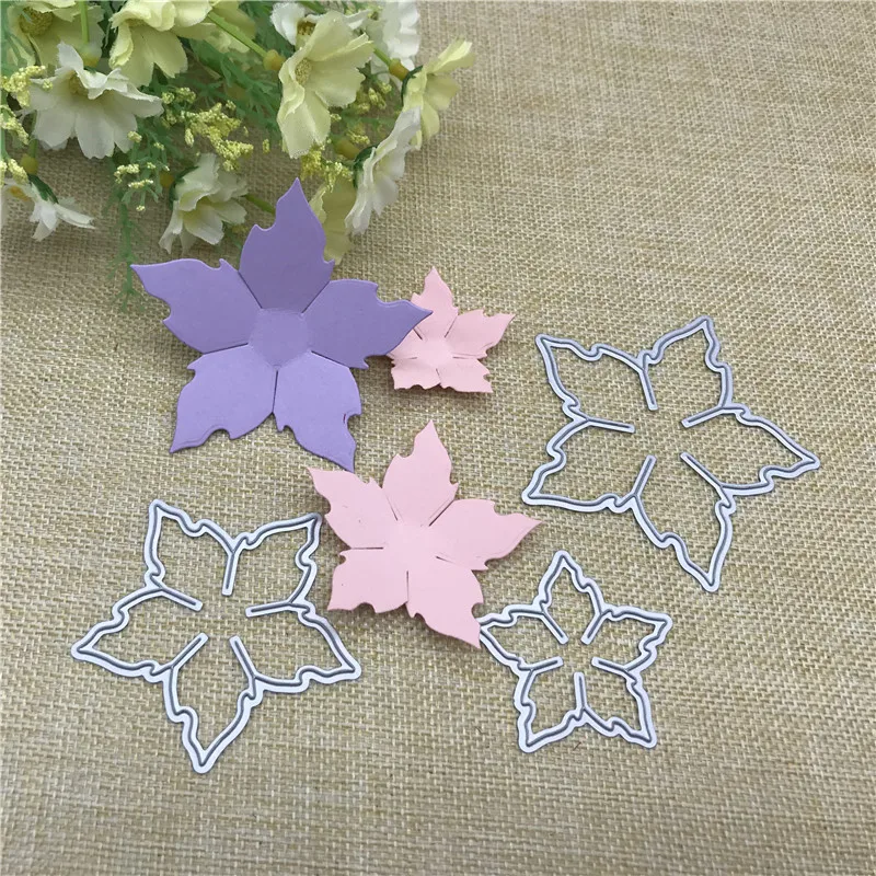 3pcs flowers set decoration Metal Cutting Dies Stencils For DIY Scrapbooking Decorative Embossing Handcraft Die Cutting Template