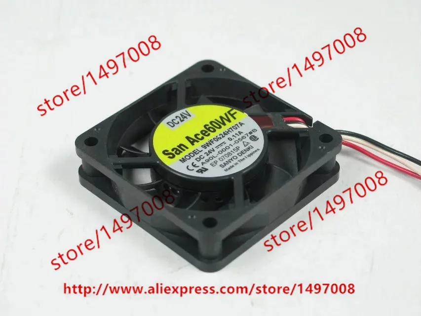 

SANYO DENKI 9WF0624H707A A90L-0001-0567#B DC 24V 0.11A Server Cooling Fan