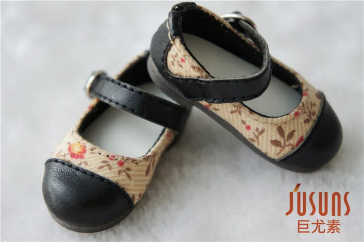 Promotion Shoes JS-086 1/6 BJD Doll shoes Inser Length 4.3CM Flat Shoes for YOSD BJD Shoes  6-7inch Lovely Pu Shoe Top Sale