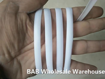 500g bianco piatto sintetico rattan del PE materiale di tessitura di plastica rattan per la maglia e di riparazione sedia da tavolo, cestino di immagazzinaggio, ect