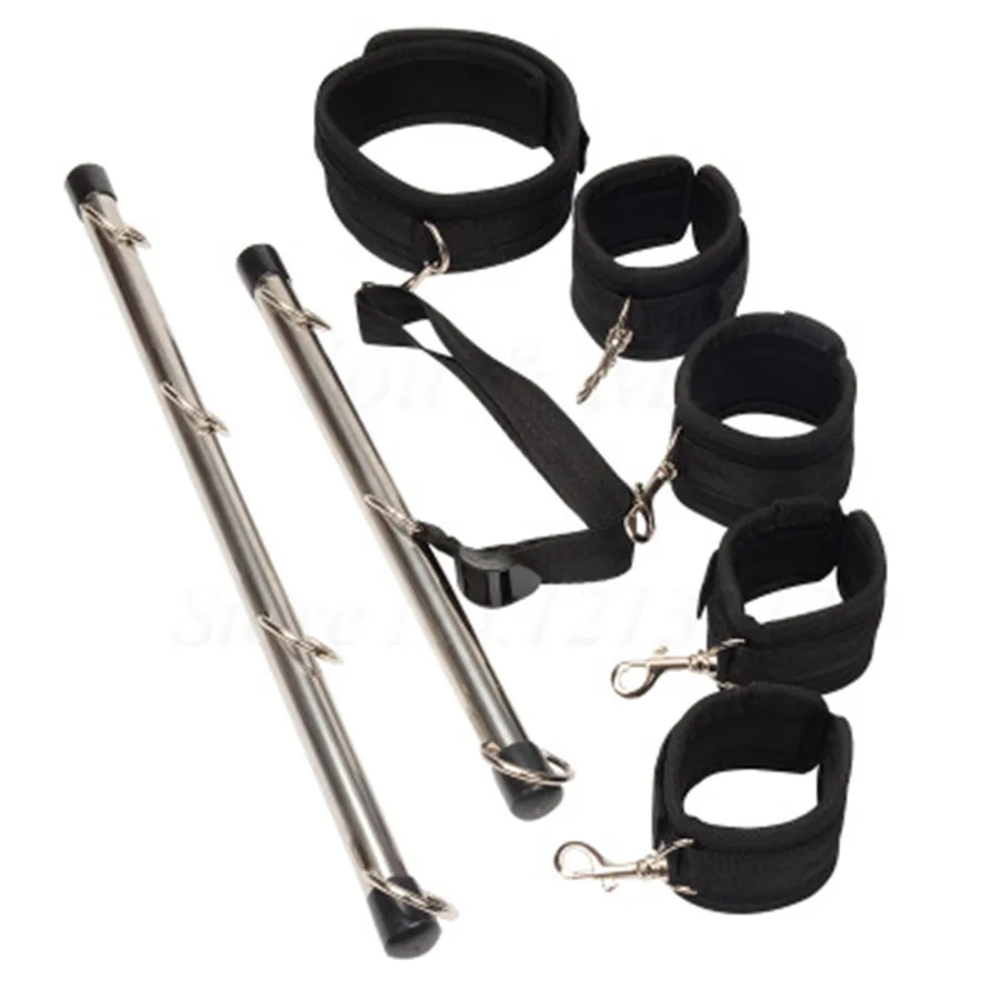 Metal Spreader Bar Bondage For Sexy Handcuffs Unisex Ankle Cuffs Restraint Bdsm Slave Cosplay Costumes Erotic Adult Sex Products