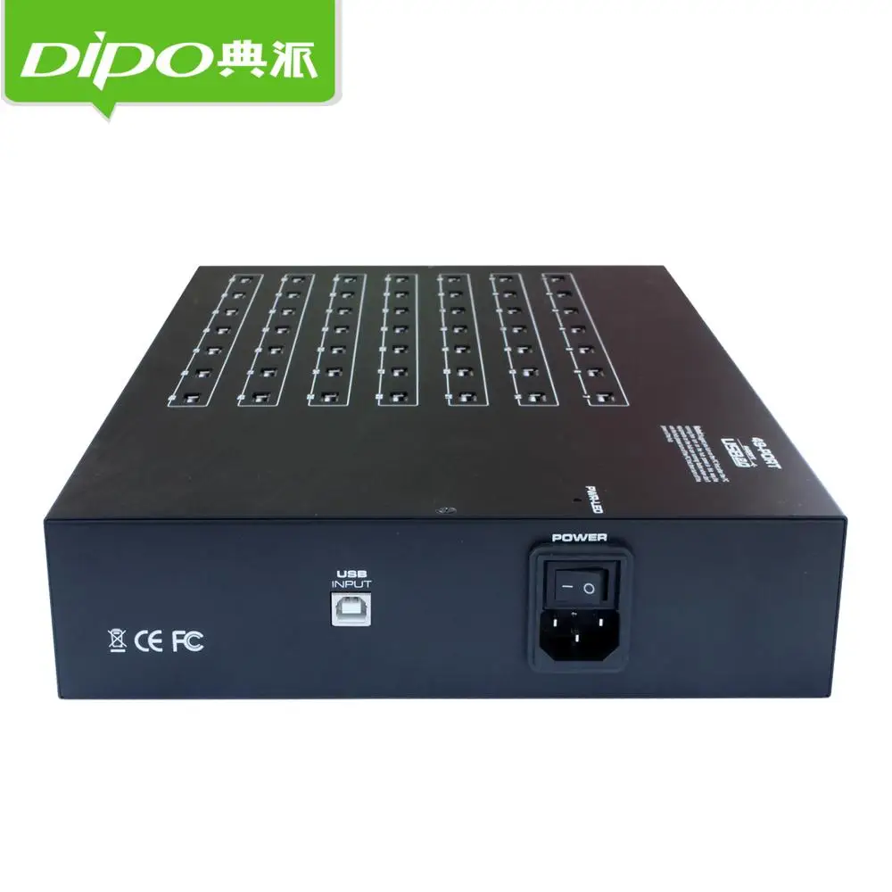 Dipo 49 port 2.0 USB hub group control computer interface expansion converter, bitcoin built-in 5V 40A power adapter