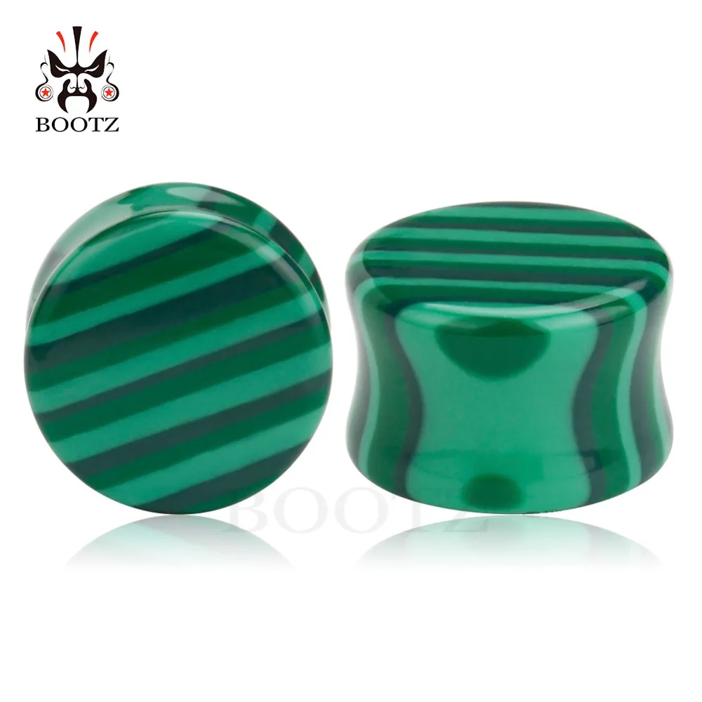 Wholesale Price Stone Starry Stripe Ear Plugs Piercing Body Jewelry Earrings Gauges Tunnels Expander Stretchers 36PCS