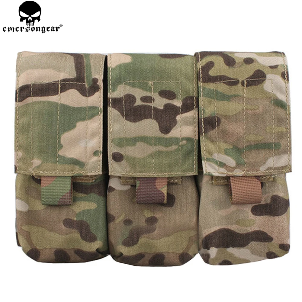 EMERSONGEAR LBT Style M4 Triple Pistol Mag Pouch Molle Hunting Airsoft Paintball Combat Gear Gun Magazine Pouch EM6352