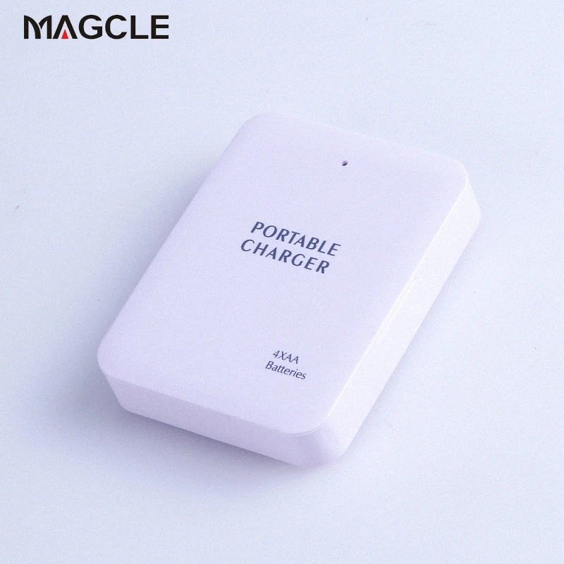MAGCLE Powerbank 4X AA Battery Emergency USB Power Bank Charger Portable Charger Universal For Iphone Samsung Xiaomi Huawei