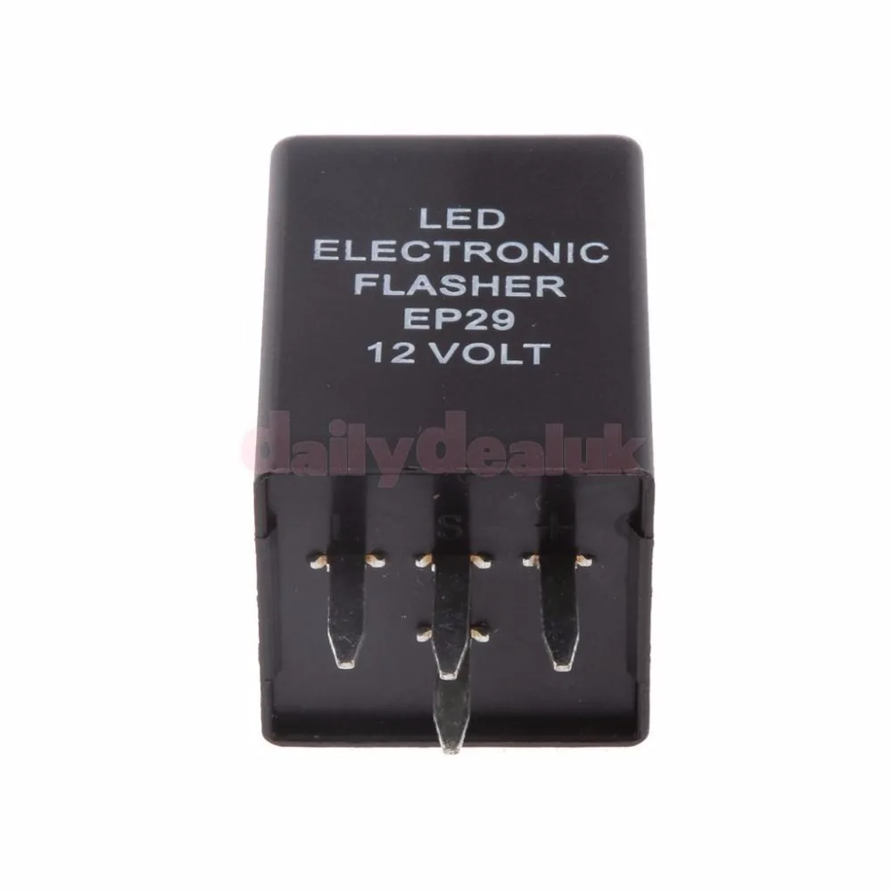 2PCS 4-Pin EP29 LED Flasher Decoder 4 Pins Electronic Relay Car Fix LED SMD Turn Signal Light Error Flashing Blinker 12V 10A ABS