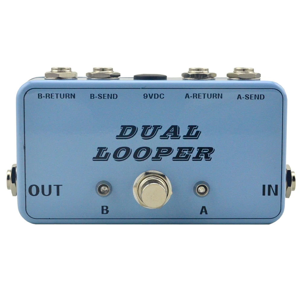 Guitar True-Bypass AB Looper Pedal switcher box 2 channel pedal  acoustic guitar accessories	free shipping