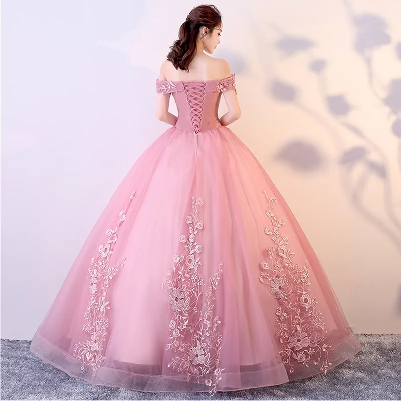 Rustshen – robe De Gala longue à épaules dénudées, avec des Appliques De fleurs, Robes De soirée De luxe