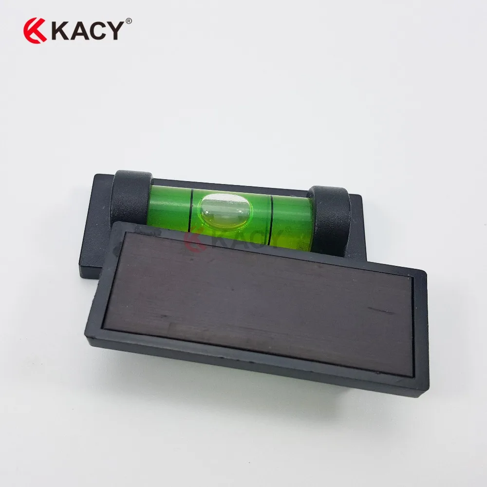 Kacy 50ピース送料無料ミニギフトスピリットレベル-黒ベース、1バブルレベルを示している
