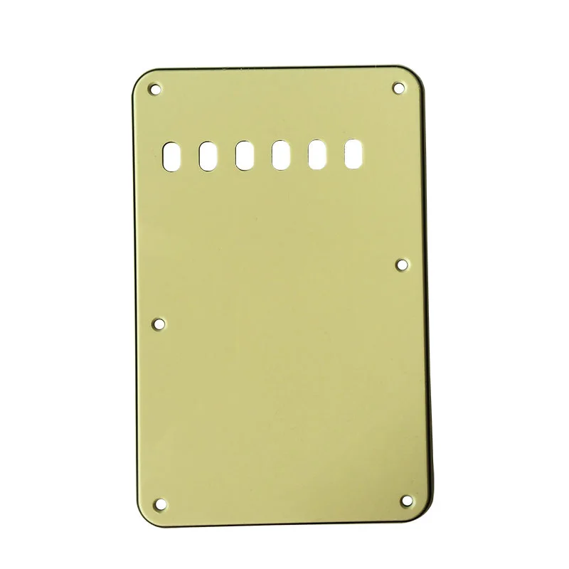 Pleroo Custom Guitar Parts - For Tremolo Cover 6 holes 57 Strat Back Plate Guitar Pickguard Scratch Plate