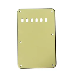 Pleroo Custom Guitar Parts - For Tremolo Cover 6 holes 57 Strat Back Plate Guitar Pickguard Scratch Plate