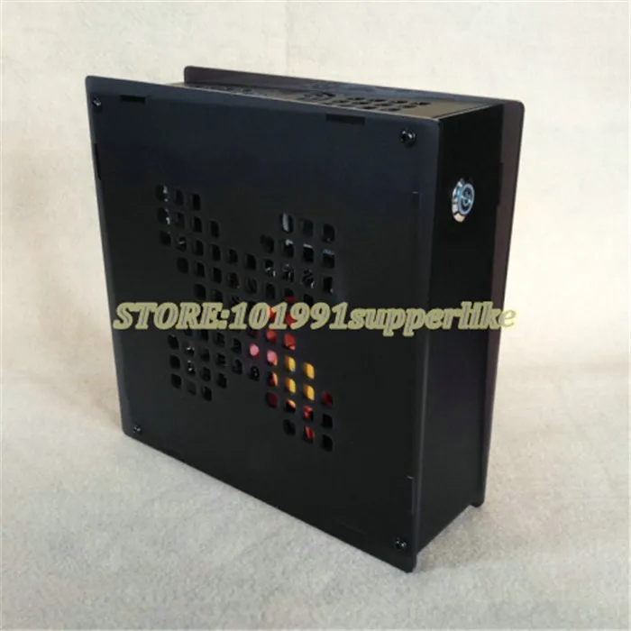 Caja de ordenador HTPC para placa base de control Industrial, carcasa transparente Simple, mini-itx