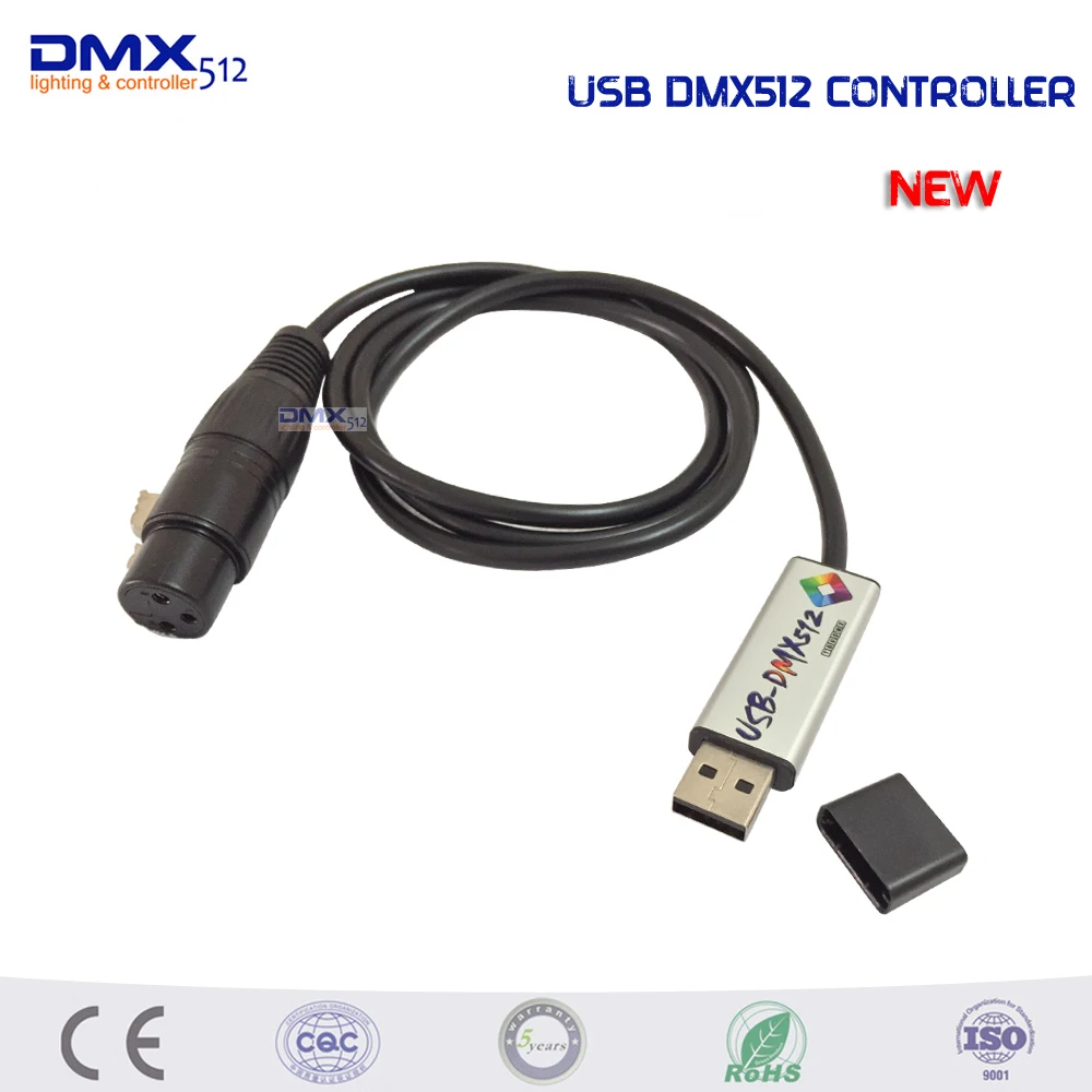 2017 new style 1PCS USB DMX512 Controller compatibility 5PCS wirelsss dmx512 controller for Stage Lighting Controller