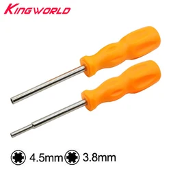 1 sets 3.8mm + 4.5mm Beveiliging Schroevendraaier Tool Bit Gamebit voor N-GC N-ES N-64 S-NES voor SEGA Game cartridge