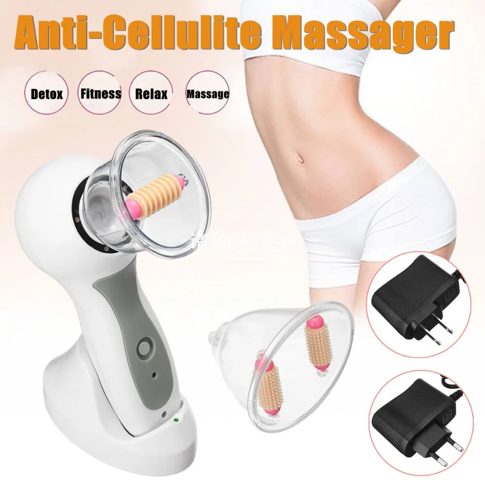 Electric Breast Vacuum Anti-Cellulite aging Massager Liposuction Device Deep Celluless Therapy Treatment Kit