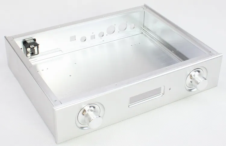 Aluminum Amplifier Chassis Shell Of Audio DAC CNC Case Enclosure ES9028pro 9018 DAC Case (W321mm H62mm D252mm )