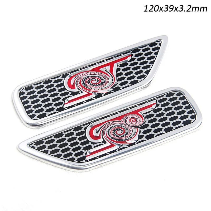 

100pcs lots 3D alloy Side Grill Aluminum Car Badges Sticker Emblem Top quality.