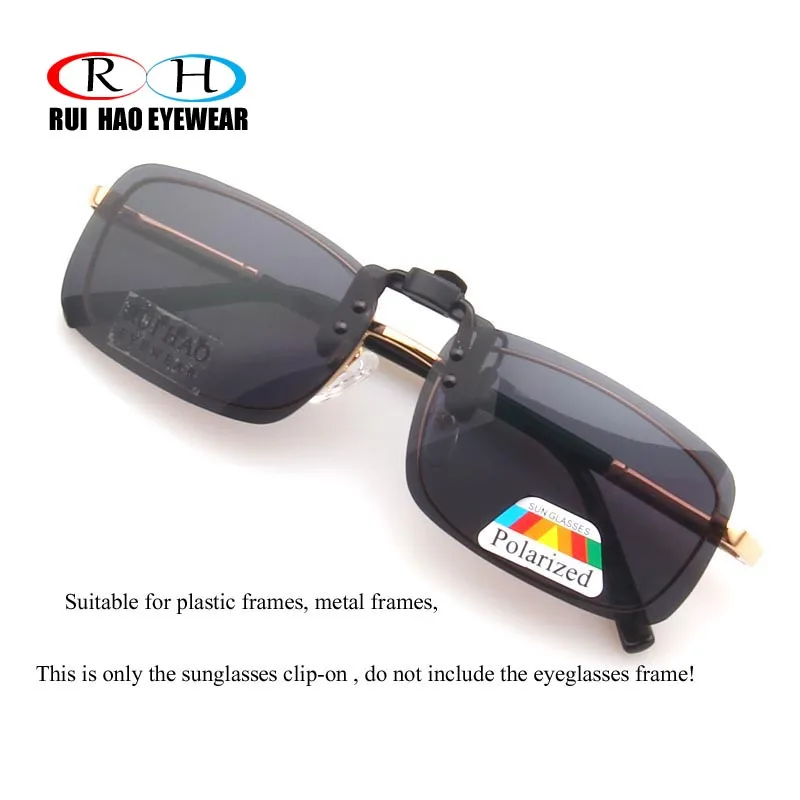 Grey Polarized Sunglasses Clip on Aviate Driving Sun Glasses Spectacles UV400 Goggles Eyeglasses Unisex Fashion Glasses Clip