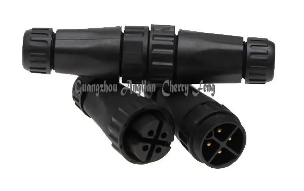 Imagem -02 - Conector de Parafuso de Bronze M22 Conector à Prova Dágua Ip68 com Pinos Alta Potência Macho para Fêmea Conexão de Fio Elétrico