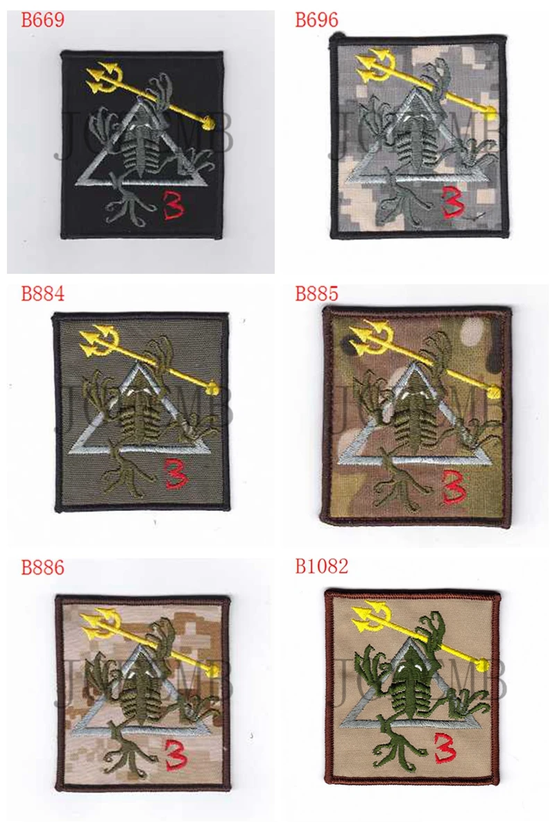 Militärische Stickerei Patch, Siegel Team3, Schädel frosch, Moral taktik, militärische Stickerei