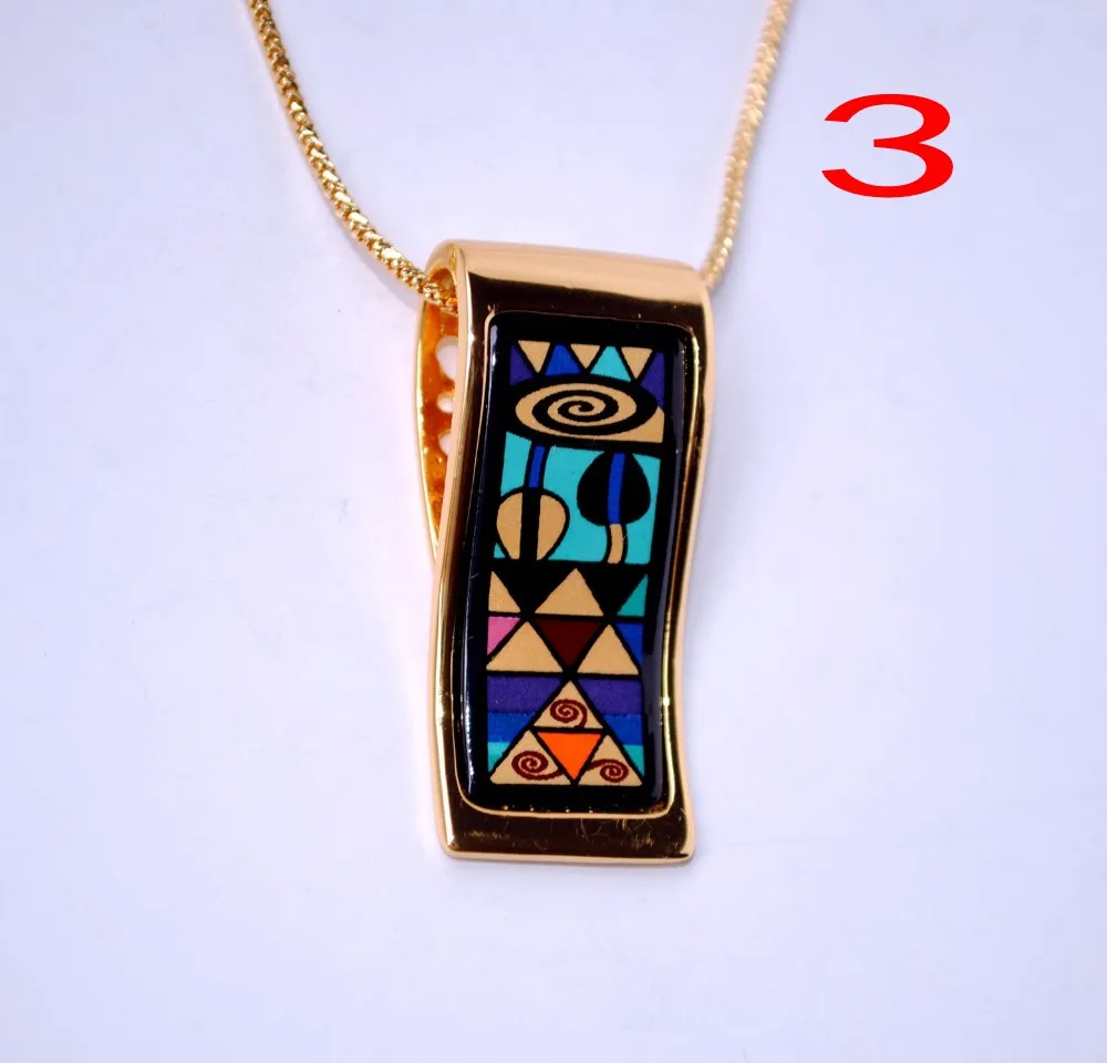 Austria cloisonne enamel pendant ethnic style Pendant Necklace with manufacturers supply can be mixed batch