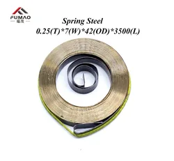 FUMAO Custom constant Force Steel Flat Spiral Torsion Springs For Clock 0.22x4x28x1460mm