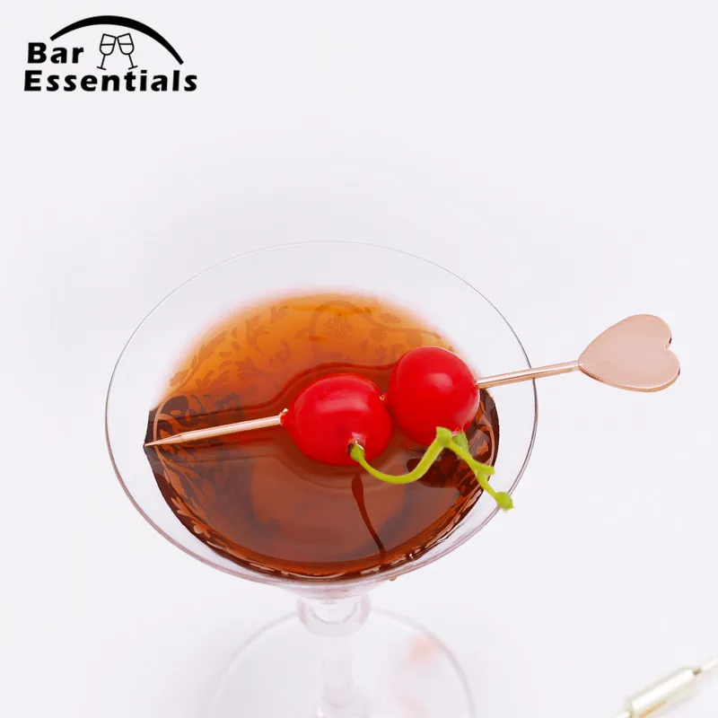 3ps Cocktail Pick Stainless Steel Fruit Sticks Bar Tools Drink Stirring Sticks Martini Picks Party Wedding Accessory - Image 5