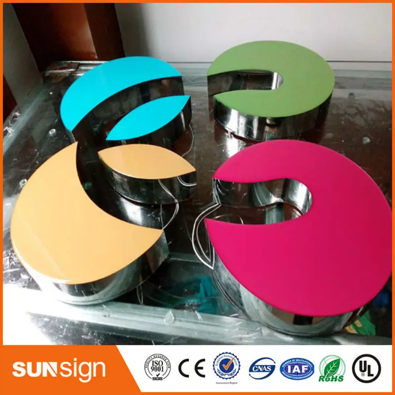 3d acrylic front lit led letter resin signs