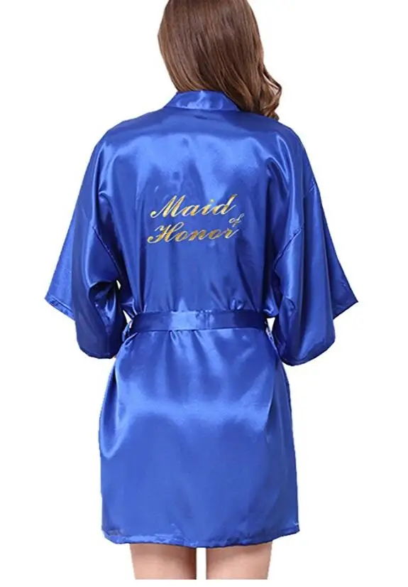 Bridesmaid robes Sleepwear Robe Wedding Bride Bridesmaid Robes Pyjama Robe Female nightwear Bathrobe Nightdress Nightgown