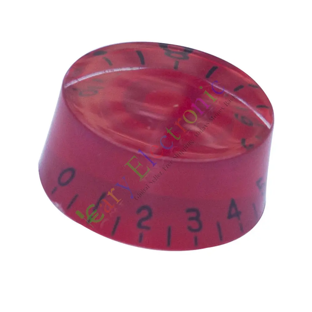 Venta al por mayor y al por menor, 10 unidades, 25mm, Pedal superior con falda, perilla roja, amplificador de tubo de guitarra, tono de volumen, radio de audio, DIY, envío gratis