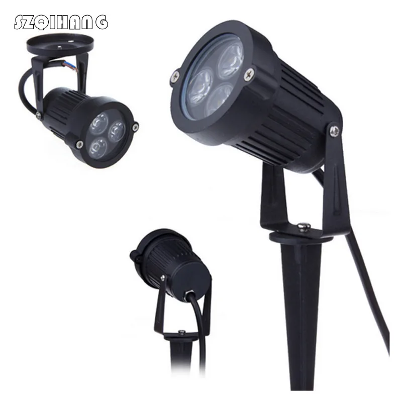 luz de led para gramado e jardim 9w 12v a 85265v a prova dagua ip68 branco vermelho azul verde areas externas 01