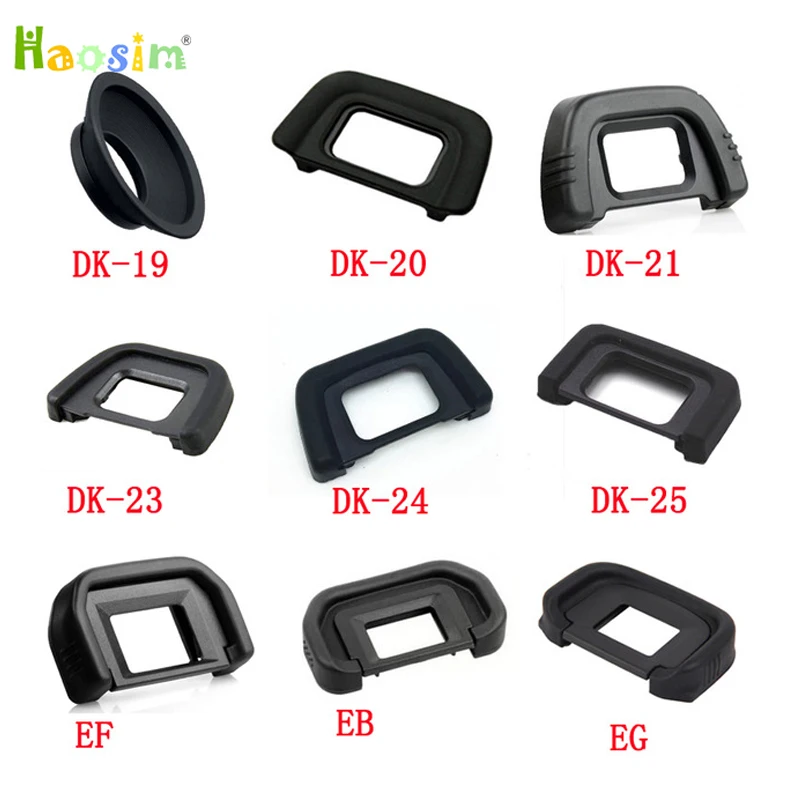 2pcs DK-19 DK-20 DK-21 DK-23 DK-24 DK-25 EF EB EG EC DK-5 Rubber Eye Cup Eyepiece Eyecup for nikon canon SLR Camera