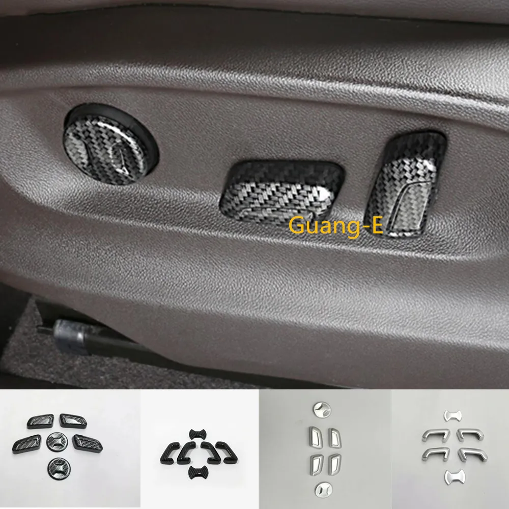 Car Seat Adjustment Knob Button Switch Cover Frame Sticker For VW Golf 2014-2019 & Passat Alltrack Tiguan Touran