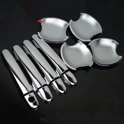 FUNDUOO New Chrome Door Handle Cover + Cup Bowl combo For Toyota Yaris Vios 2006-2013 Toyota Corolla 2003 - 2013
