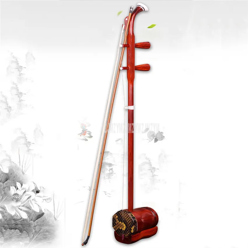 

Chinese Erhu Traditional Musical Instrument Two-Strings Rosewood Urheen Urhien Urhheen Er Hu With Bow and Bag For Beginner Lover