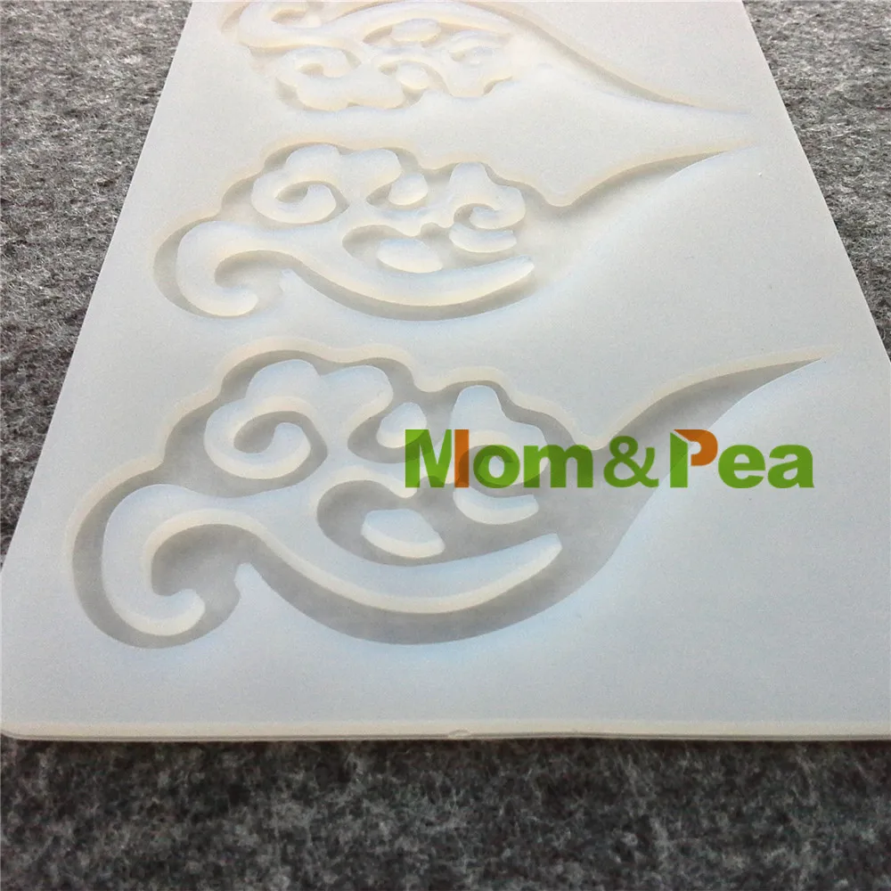 Mom&Pea CX059 High Quality Auspicious Clouds Shaped Silicone Mold Chocolate Mold Cake Decoration