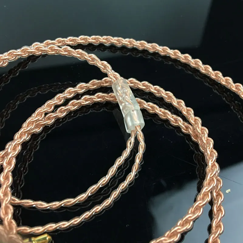 ใหม่0.78Mm 2 Pin Rose Gold คริสตัลเดี่ยวทองแดงอัพเกรดสำหรับ Weston 1964 UE3X UE18 W4R หูฟังชุดหูฟังสำหรับ Iphone Xr