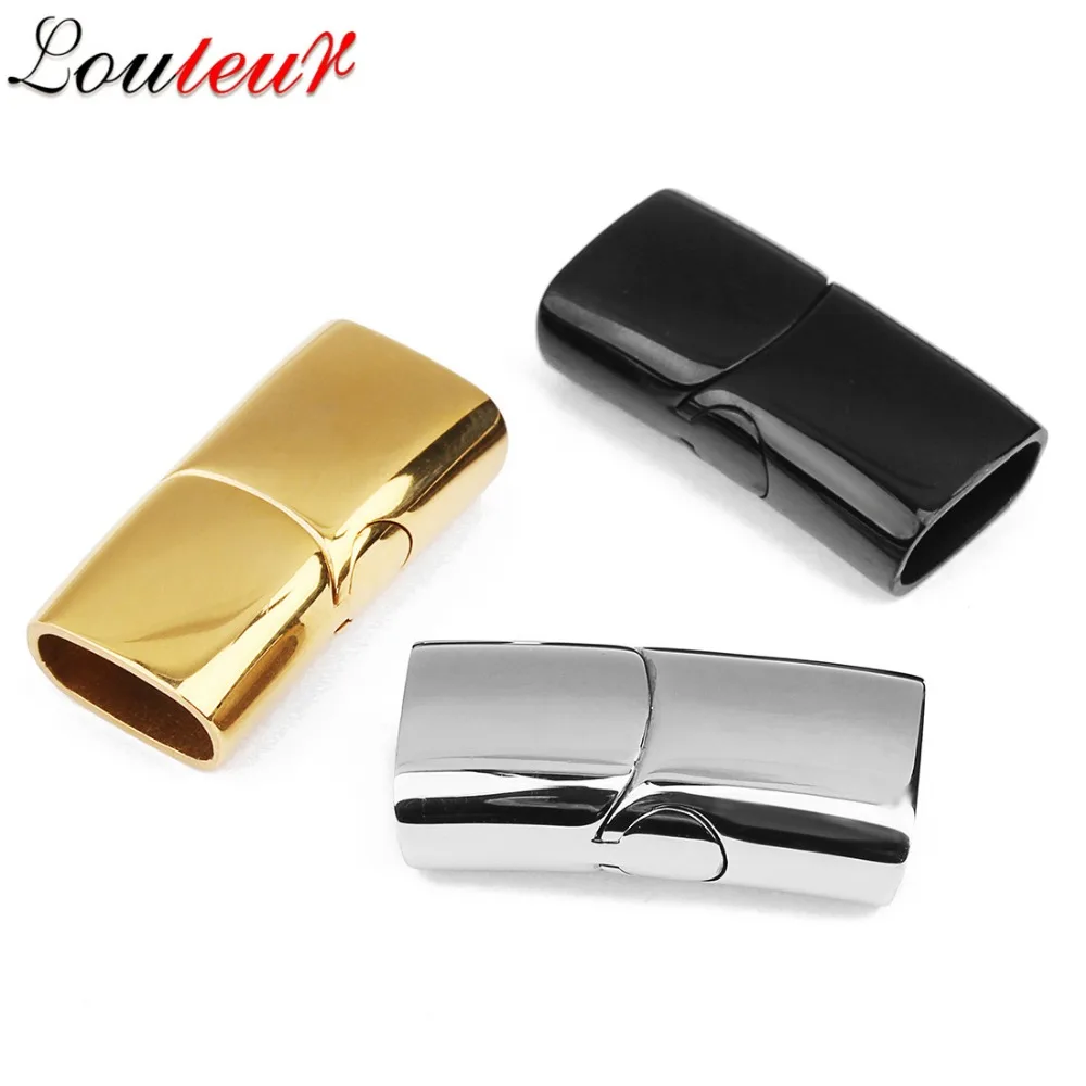 

High Quality Stainless Steel Magnetic Clasps Leather Cord Bracelet End Caps Bracelets Connector Findings Jewelry Making Findings