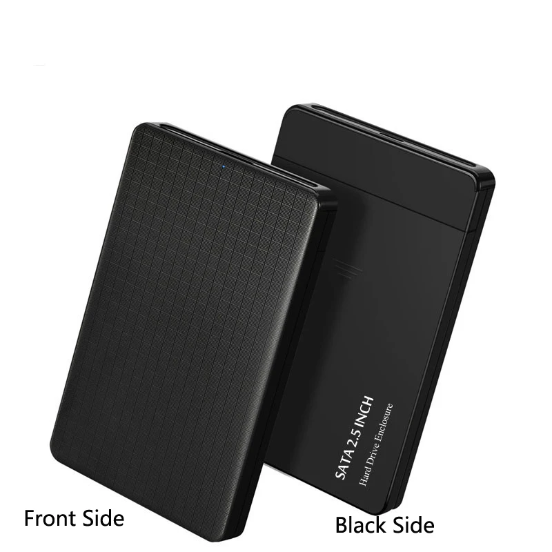 2.5inch USB 3.0 SATA Hd Box HDD Drive External HDD Enclosure Black Tool Free 5 Gbps Support UASP for 7mm/9.5mm 2.5 inch SATA SSD