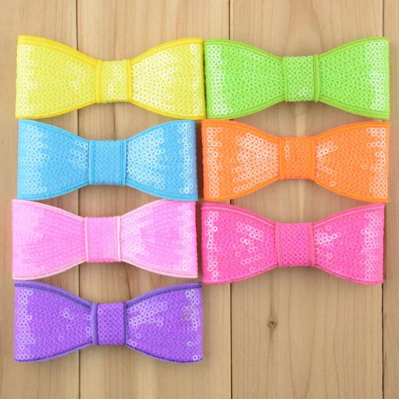 32 cái/lốc, 3.94 "Large Sequin Bow Appliques