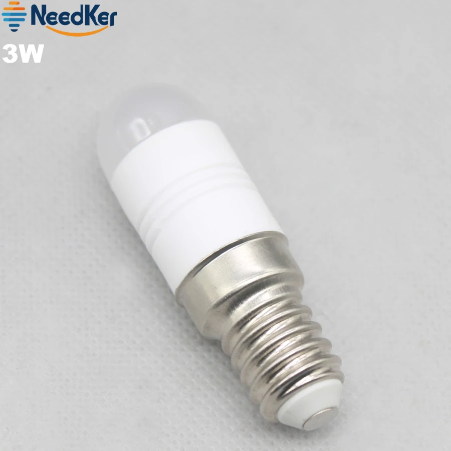 NeedKer Small Ceramic Body LED Bulb 3W 5W 7W SMD3014 Refrigerator Lamp E14 AC 110V 220V 240V Warm Cold White LED Spotlight