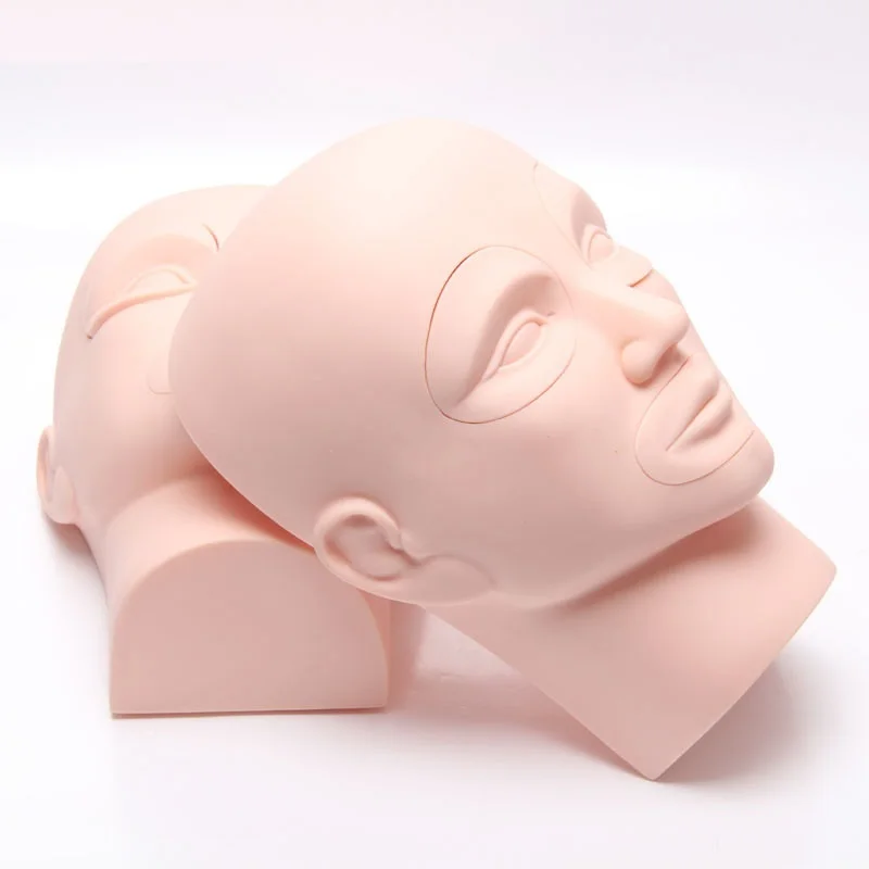 CAMMITEVER Mannequin Head For Eyelash Eyebrow Lip Mannequin Head For Makeup Practice Dummy Training Head Model