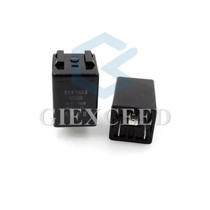 3 Pins black Electronic Adjustable Flasher Relay with buzzer for Car Turn Signal Light Blinker for motorcycle