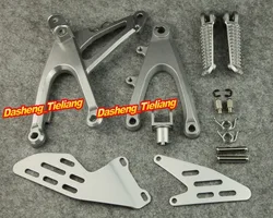 Motorbike Front Rider Foot Pegs Footpegs Footrests Brackets Set For YAMAHA YZF R1 2007 2008 Left Right