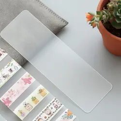 6 PCS/LOT Portable Transparent PVC Board Masking Tape Washi Tape Sheet Subpackage Plate Tape Package Planner Tool